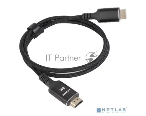 Кабель HDMI 19M/M,ver. 2.1 8KX60Hz (Econom) оплетка 1.5m iOpen <ACG859B-1.5>