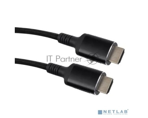 Кабель HDMI 19M/M,ver. 2.1 8KX60Hz (Econom) оплетка 1.5m iOpen <ACG859B-1.5>