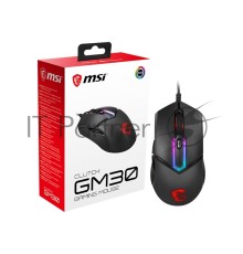Мышь проводная MSI Clutch GM30 черный, 6200 dpi, USB, кнопки - 6