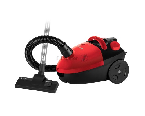 Пылесос Vitek VT-1825 (MC) черный/красный, 350/1800 Вт, уборка сухая, пылесборник мешок 2.5 л