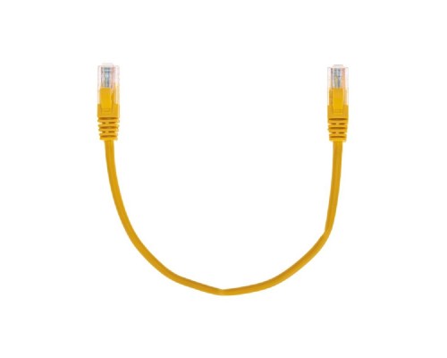 [Патч-корды (сетевые, телефонные)] Rexant (02-0105-03) Патч-корд U/UTP, CAT 5e, RJ45-RJ45, 26AWG, LSZH, желтый, 0,3м