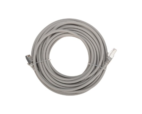 [Патч-корды (сетевые, телефонные)] Rexant (02-0390-10) Патч-корд S/FTP, CAT 6A (10G), RJ45-RJ45, 28AWG, LSZH, серый, 10м