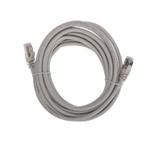 Rexant (02-0390-5) Патч-корд S/FTP, CAT 6A (10G), RJ45-RJ45, 28AWG, LSZH, серый, 5м
