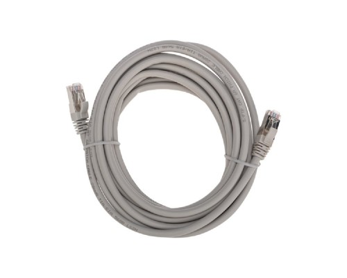 [Патч-корды (сетевые, телефонные)] Rexant (02-0390-5) Патч-корд S/FTP, CAT 6A (10G), RJ45-RJ45, 28AWG, LSZH, серый, 5м