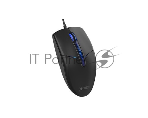 Мышь проводная A4Tech N-530S черный, 1200 dpi, USB, кнопки - 3