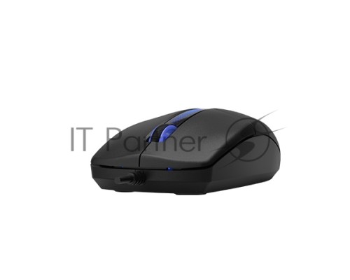 Мышь проводная A4Tech N-530S черный, 1200 dpi, USB, кнопки - 3