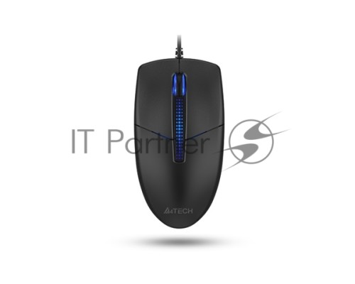 Мышь проводная A4Tech N-530S черный, 1200 dpi, USB, кнопки - 3