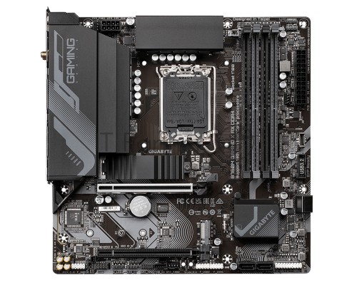 Материнская плата Gigabyte B760M GAMING X AX DDR4, Socket 1700, B760, 4xDDR4-3200, HDMI+DP, 2xPCI-Ex16, 4xSATA3(RAID 0/1/5/10), 2xM.2, 8Ch Audio, 2.5GbLan, (4+4)xUSB2.0, (4+2)xUSB3.2, (0+1)xUSB3.2 Type-C™, mATX, RTL