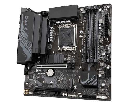 Материнская плата Gigabyte B760M GAMING X AX DDR4, Socket 1700, B760, 4xDDR4-3200, HDMI+DP, 2xPCI-Ex16, 4xSATA3(RAID 0/1/5/10), 2xM.2, 8Ch Audio, 2.5GbLan, (4+4)xUSB2.0, (4+2)xUSB3.2, (0+1)xUSB3.2 Type-C™, mATX, RTL