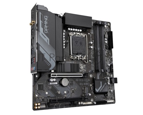 Материнская плата Gigabyte B760M GAMING X AX DDR4, Socket 1700, B760, 4xDDR4-3200, HDMI+DP, 2xPCI-Ex16, 4xSATA3(RAID 0/1/5/10), 2xM.2, 8Ch Audio, 2.5GbLan, (4+4)xUSB2.0, (4+2)xUSB3.2, (0+1)xUSB3.2 Type-C™, mATX, RTL