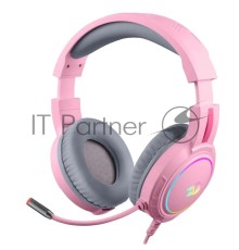 Игровая гарнитура Defender Mento RGB, 3.5мм, розовые Redragon (71763)