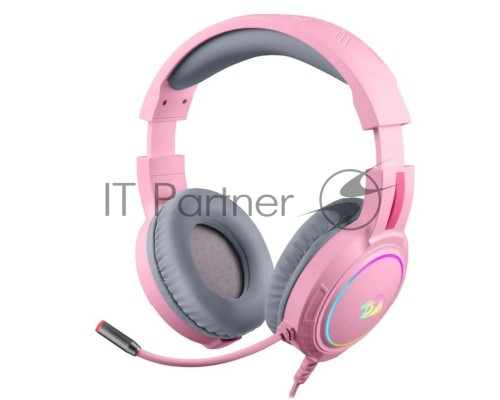 Игровая гарнитура Defender Mento RGB, 3.5мм, розовые Redragon (71763)