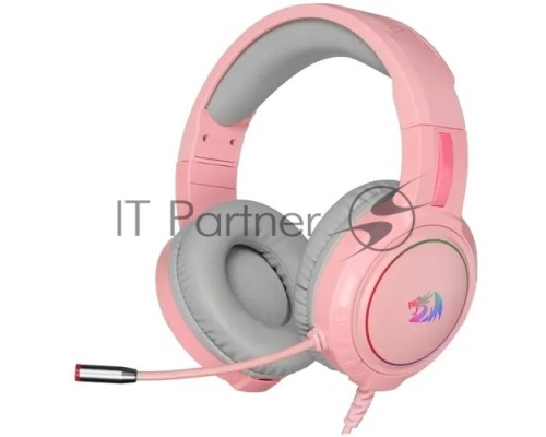 Игровая гарнитура Defender Mento RGB, 3.5мм, розовые Redragon (71763)