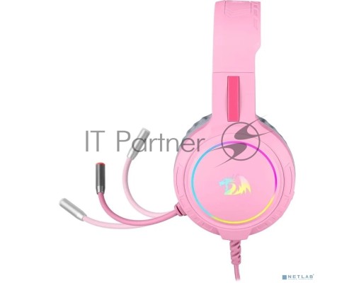 Игровая гарнитура Defender Mento RGB, 3.5мм, розовые Redragon (71763)