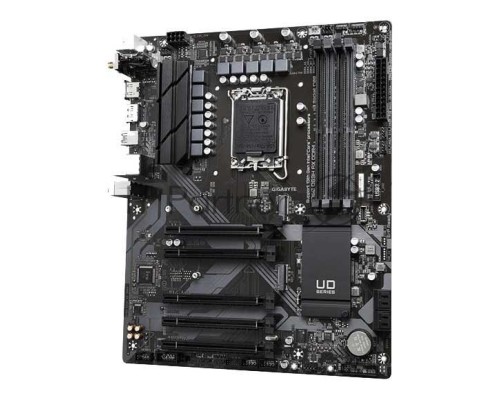 Материнская плата Gigabyte B760 DS3H, LGA 1700, Intel B760, 4xDDR5, 4xSATA, 2xM.2, 1xPCI-E 4.0 x16, 4xPCI-E 3.0 x1, 1xHDMI, 1xDP, 1x 1Gb LAN, 1xUSB 3.2 Gen 2, 1xUSB 3.2 Gen 2x2, 4xUSB 2.0, 3x3.5 мм, 7.1, ATX