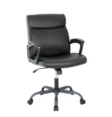 Офисное кресло Chairman CH303 экокожа, черный (7145994)