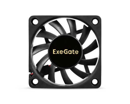 Вентилятор 12В DC ExeGate ExtraPower EP06010B2P (60x60x10 мм, 2-Ball (двойной шарикоподшипник), 2pin, 3200RPM, 26dBA)