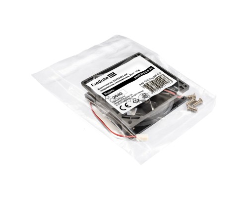 Вентилятор 24В DC ExeGate EX09225S2P-24 (92x92x25 мм, Sleeve bearing (подшипник скольжения), 2pin, 2700RPM, 33.9dBA)