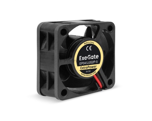 Вентилятор 5В DC ExeGate ExtraPower EP04020S2P-5 (40x40x20 мм, Sleeve bearing (подшипник скольжения), 2pin, 7000RPM, 30.5dBA)