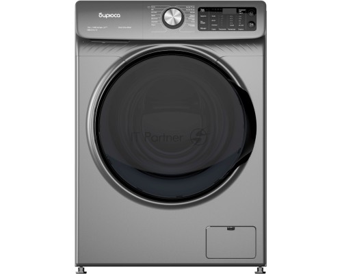 Стиральная машина Бирюса WM-SBM1014/15 M Металлик, загрузка фронтальная 10 кг, 1400 об/мин, класс А+++