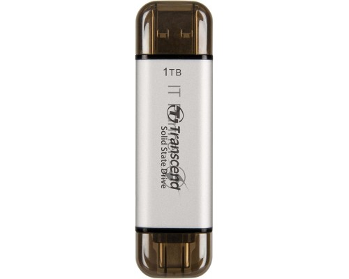 Накопитель SSD Transcend USB-C 1TB TS1TESD310S серебристый USB-A