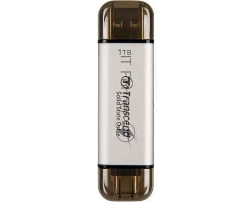 Накопитель SSD Transcend USB-C 1TB TS1TESD310S серебристый USB-A