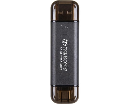 Накопитель SSD Transcend USB-C 2TB TS2TESD310C серый USB-A