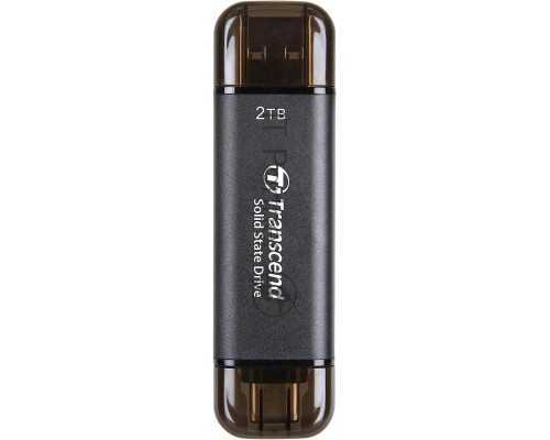Накопитель SSD Transcend USB-C 2TB TS2TESD310C серый USB-A