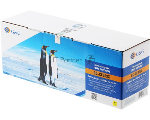Картридж лазерный G&G GG-CF362X желтый (9500стр.) для HP CLJ M553N/M553DN/M553X/M577C/M577Z/M577F/M577DN