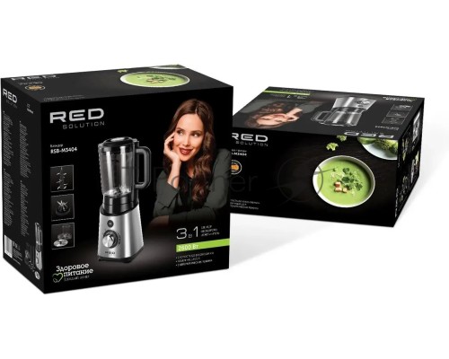 Блендер стационарный Red Solution RSB-M3404 1200Вт черный/стальной Блендер стационарный Red Solution RSB-M3404 1200Вт черный/стальной