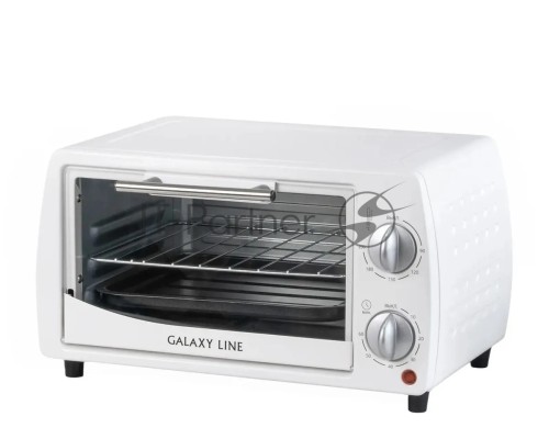 Мини-печь Galaxy Line GL 2626, белый, 10 л, 1000 Вт, таймер на 60 минут, индикатор работы, автоотключение