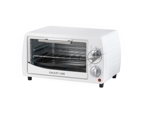 Мини-печь Galaxy Line GL 2626, белый, 10 л, 1000 Вт, таймер на 60 минут, индикатор работы, автоотключение