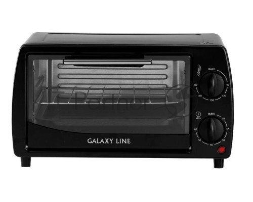Мини-печь Galaxy Line GL 2626, черный, 10 л, 1000 Вт, таймер на 60 минут, индикатор работы, автоотключение