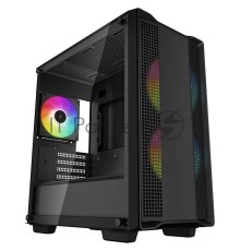 Корпус компьютерный DeepCool CC360 ARGB (R-CC360-BKAPM3-G-1) (mATX, без БП, 2xUSB, с окном)