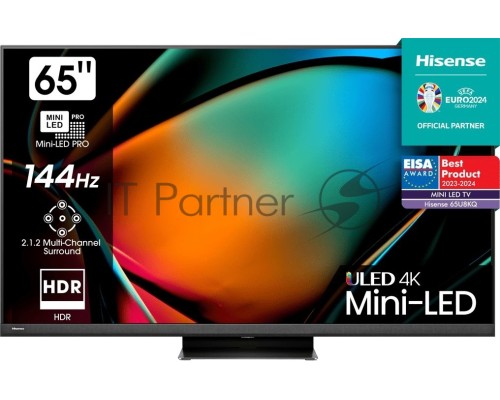 Телевизор Hisense 65'' 65U8KQ темно-серый/черный Mini-Led UHD Smart
