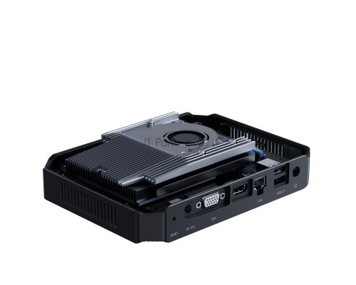 Компьютер Chuwi  HeroBox  Intel N-series N100(0.8Ghz)/8192Mb/256SSDGb/Int:Intel UHD Graphics 600/BT/WiFi/war 1y/0.59kg/Black/Win11Home + BT5.2/USB3.0*2, USB2.0*2/HDMI 2.0 *1 (4K 60Hz)/VGA*1/M.2*2, 2280, MAX 1TB, PCIE & SATA3/Type-C*1/Ear