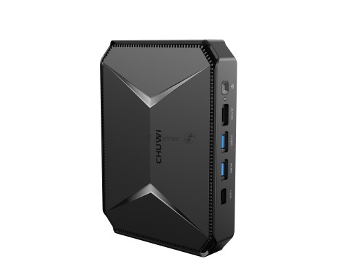 Компьютер Chuwi  HeroBox  Intel N-series N100(0.8Ghz)/8192Mb/256SSDGb/Int:Intel UHD Graphics 600/BT/WiFi/war 1y/0.59kg/Black/Win11Home + BT5.2/USB3.0*2, USB2.0*2/HDMI 2.0 *1 (4K 60Hz)/VGA*1/M.2*2, 2280, MAX 1TB, PCIE & SATA3/Type-C*1/Ear