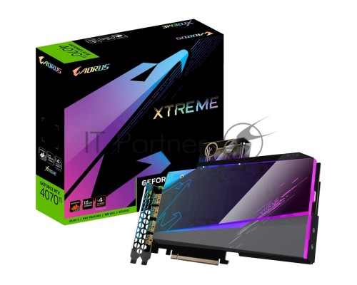 Видеокарта Gigabyte GV-N407TAORUSX WB-12GD RTX4070Ti AORUS XTREME WATERFORCE WB 12GB