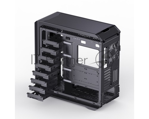 Корпус компьютерный E-ATX/ JONSBO D500 BK, E-ATX case, 2xU3.0+1xType-C, Combo Audio, 2.0mm aluminium +metal