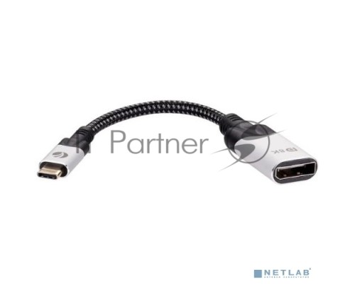 Aдаптер USB 3.1 Type-Cm --> DP A(f) 8K@60Hz, 0.15m ,Alum ,VCOM <CU422MV-8K>