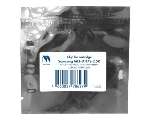 [Расходные материалы] NV Print (NV-CH-MLT-D117S) Чип  для Samsung MLT-D117S для SCX-4650F/4650N/4652F/4655F/4655FN (2.5K) 