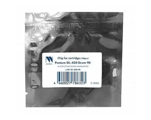 [Расходные материалы] NV Print (NV-CH-DL420) Чип  для Pantum (DL-420) P3010/P3300/M6700/M6800/M7100 Drum (12K) 