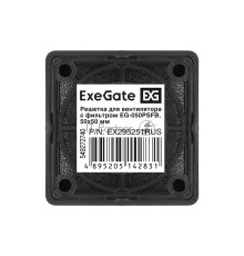 Решетка для вентилятора с фильтром 50х50 ExeGate EG-050PSFB (50х50 мм, пластиковая, квадратная, с пылевым фильтром, черная)