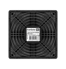 Решетка для вентилятора с фильтром 120х120 ExeGate EG-120PSFB (120x120 мм, пластиковая, квадратная, с пылевым фильтром, черная)