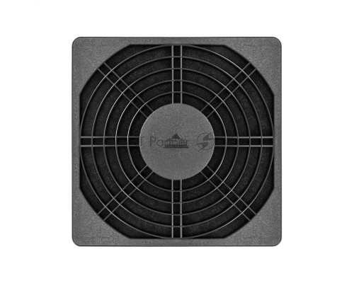 Решетка для вентилятора с фильтром 120х120 ExeGate EG-120PSFB (120x120 мм, пластиковая, квадратная, с пылевым фильтром, черная)