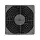 Решетка для вентилятора с фильтром 120х120 ExeGate EG-120PSFB (120x120 мм, пластиковая, квадратная, с пылевым фильтром, черная)