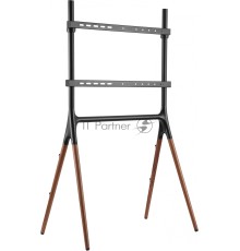 Подставка для телевизора Cactus CS-ST1247BKWN черный/орех 49