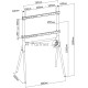 Подставка для телевизора Cactus CS-ST1247WTBCH белый/береза 49