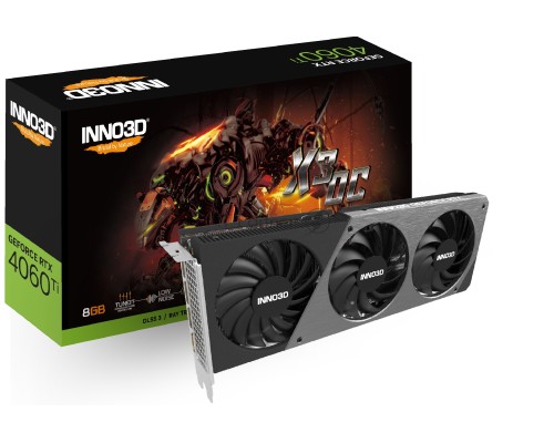 Видеокарта RTX 4060 Ti 8GB X3 OC GDDR6 128-bit DPx3 HDMI 3FAN RTL
