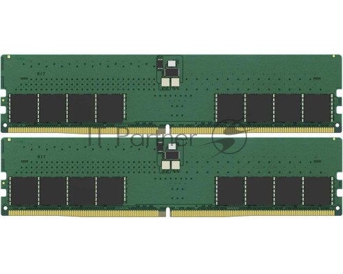 Оперативная память Kingston 64GB DDR5 4800 (2*32Gb) DIMM KVR48U40BD8K2-64 Non-ECC , CL40, 1.1V, 288-pin 16Gbit, RTL